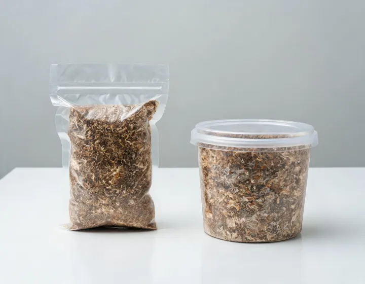 Two mushroom substrate formats under review